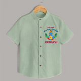 En Muthal Krishna Jayanthi Shirt | Personalized Baby Outfit for Krishna Jayanthi - MINT GREEN - 0 - 6 Months Old (Chest 23")