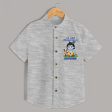Celebrate En Muthal Gokulashtami | Custom Baby Shirt for Your Little One's First Gokulashtami - GREY - 0 - 6 Months Old (Chest 23")