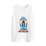 Personalized Mahashivratri Baby Romper Suit – My First Shivratri Special - WHITE - 0 - 5 Months Old (Chest 18")