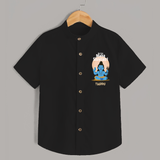 My First Mahashivaratri  - Celebrating Lord ShivaÕs Glory Customized Shirt for Kids with name - BLACK - 0 - 6 Months Old (Chest 23")