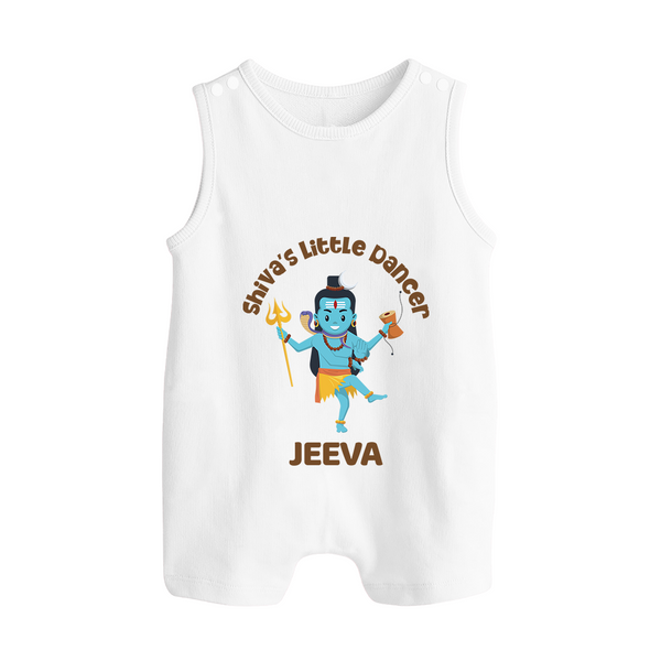 Shiva's Little Dancer Romper Suit | Custom Romper Suit for Shiva's Cosmic Child - WHITE - 0 - 5 Months Old (Chest 18")