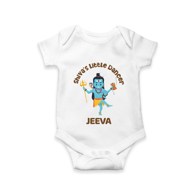 Shiva's Little Dancer Romper | Custom Romper for Shiva's Cosmic Child - WHITE - New Born (Chest 14")