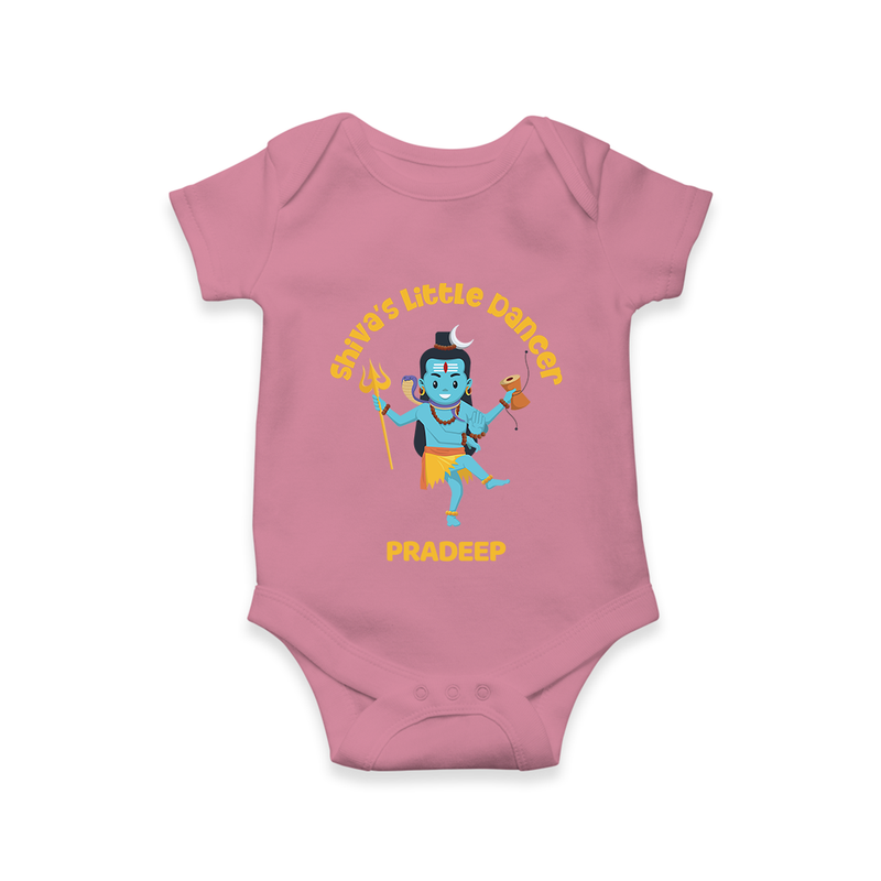 Shiva's Little Dancer - Maha Shivaratri Customized Romper For Babies With Name - ONION - 0 - 3 Months Old (Chest 16")