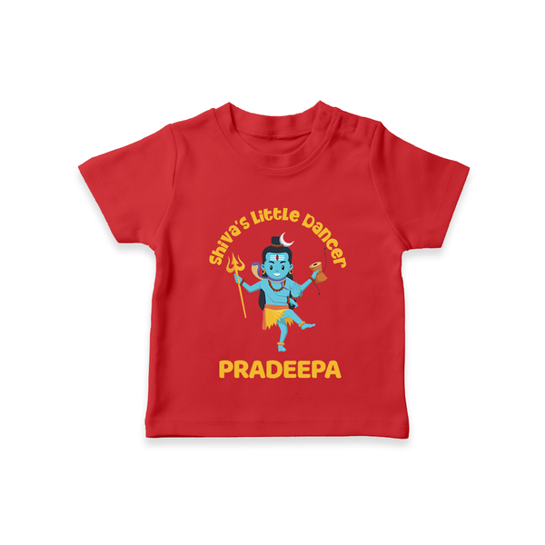 Shiva's Little Dancer T-Shirt | Custom T-Shirt for Shiva's Cosmic Child - RED - 0-5 Months Old (Chest 17")