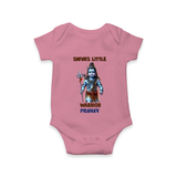 Shiva's Little Warrior - Maha Shivaratri Customized Romper For Babies With Name - ONION - 0 - 3 Months Old (Chest 16")