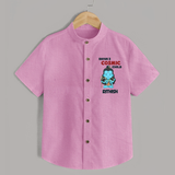 Shiva's Cosmic Child Shirt | Personalized Shirt for Shiva's Divine Baby - BABY PINK - 0 - 6 Months Old (Chest 23")