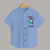 Shiva's Cosmic Child Shirt | Personalized Shirt for Shiva's Divine Baby - SKY BLUE - 0 - 6 Months Old (Chest 23")