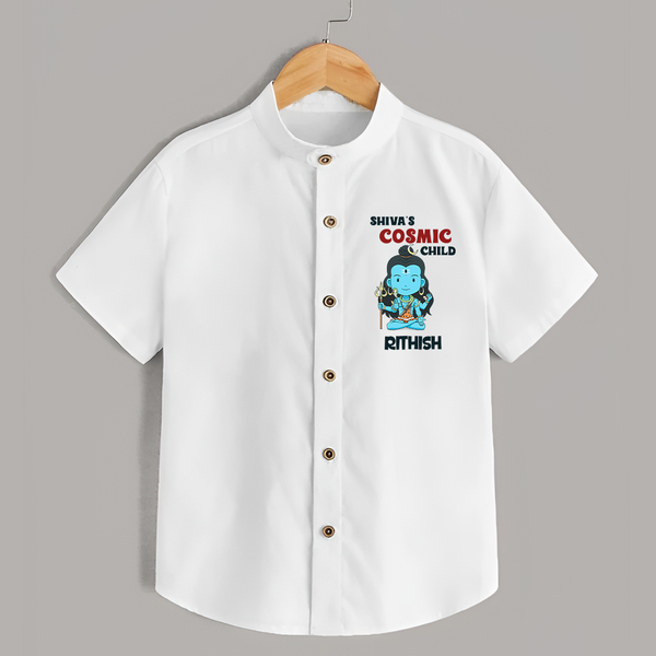 Shiva's Cosmic Child Shirt | Personalized Shirt for Shiva's Divine Baby - WHITE - 0 - 6 Months Old (Chest 23")