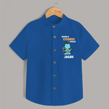 Shiva's Cosmic Child Shirt | Personalized Shirt for Shiva's Divine Baby - COBALT BLUE - 0 - 6 Months Old (Chest 23")