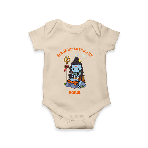 Shiva's Little Champion - Maha Shivaratri Customized Romper For Babies With Name