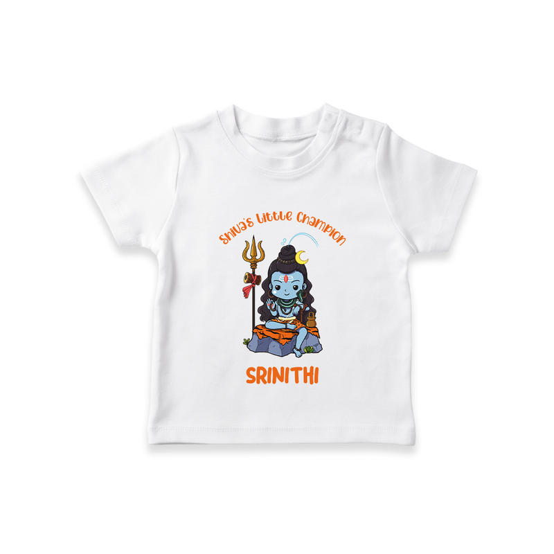 Shiva's Little Champion T-Shirt | Custom T-Shirt for Shiva's Little Champion - WHITE - 0-5 Months Old (Chest 17")