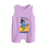 Shiva's Little Star Romper Suit | Personalized Romper Suit for the Child of Lord Shiva - LILAC - 0 - 5 Months Old (Chest 18")