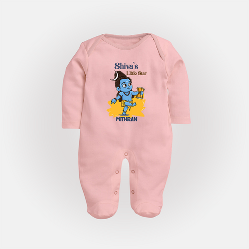 Shiva's Little Star - Maha Shivaratri Customized Sleep Suit For Babies With Name