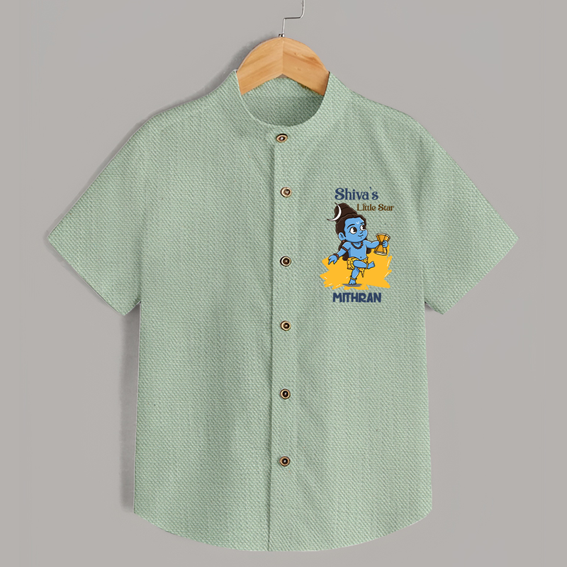 Shiva's Little Star Shirt | Personalized Shirt for the Child of Lord Shiva - MINT GREEN - 0 - 6 Months Old (Chest 23")