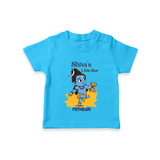 Shiva's Little Star - Maha Shivaratri Customized T-Shirt For Kids With Name - SKY BLUE - 0-5 Months Old (Chest 17")