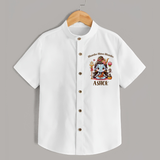 Shambo Shiva Shambo Shirt | Custom Shirt for Shiva Devotees - WHITE - 0 - 6 Months Old (Chest 23")