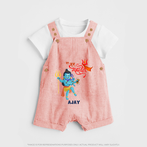 Hara Hara Mahadevaki - Maha Shivaratri Customized Dungaree Set For Kids With Name