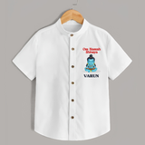 Om Namah Shivaya Shirt | Custom Shirt for Shiva's Devotional Celebration - WHITE - 0 - 6 Months Old (Chest 23")