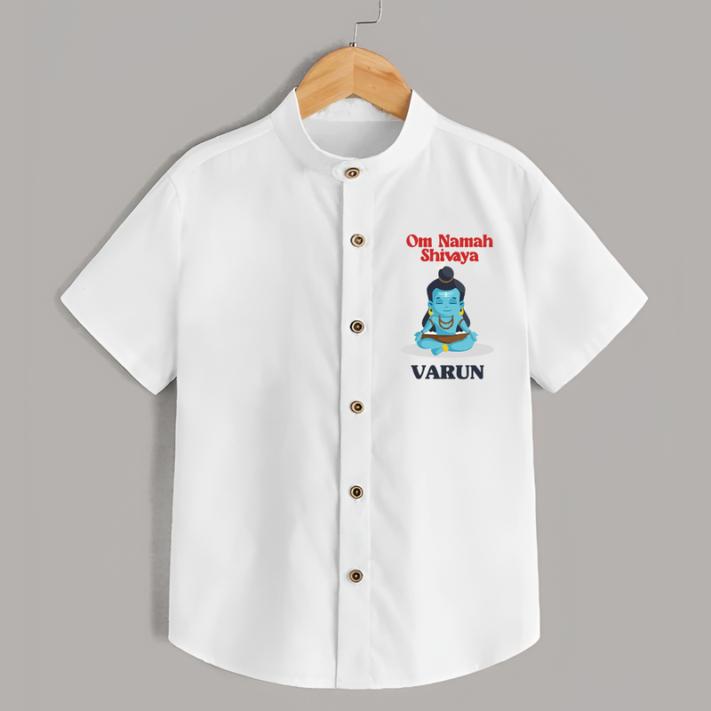 Om Namah Shivaya Shirt | Custom Shirt for Shiva's Devotional Celebration - WHITE - 0 - 6 Months Old (Chest 23")