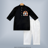 Shiva The Destroyer - Maha Shivaratri Themed Kurta Set for Adults - BLACK - S (Chest 20")