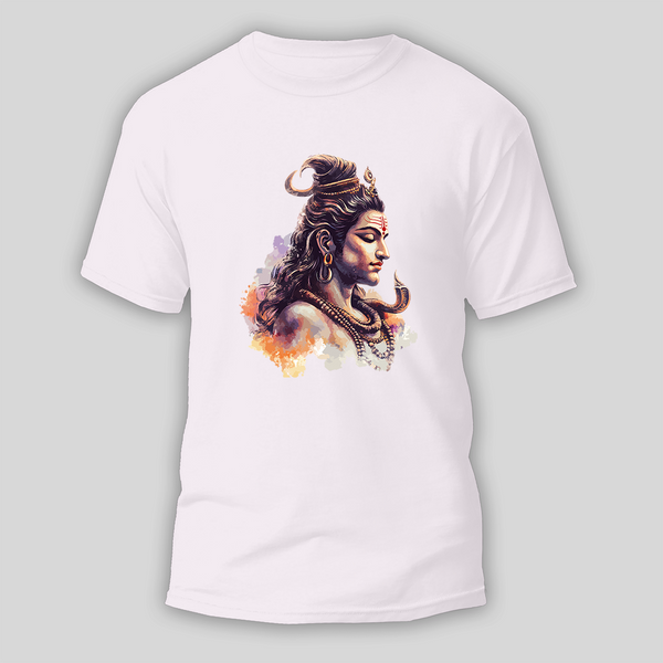 Shiva Tandav - The Cosmic Dance - Customized T-shirt For Adult - WHITE - S (Chest 19")