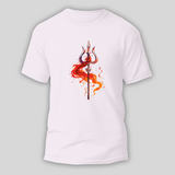 Hara Hara Mahadev Jai Bholenath - Customized T-shirt For Adult - WHITE - S (Chest 19")