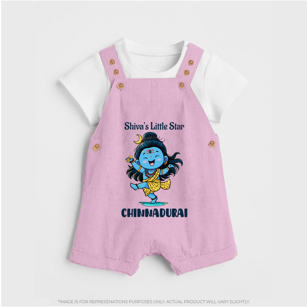 Shiva’s Little Star Kids Dungaree – Festive Special Edition - BABY PINK - 0 - 5 Months Old (Chest 18")