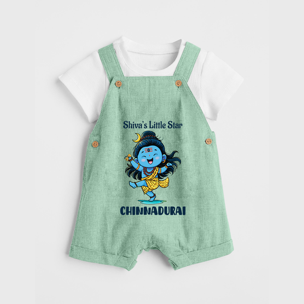 Shiva’s Little Star Kids Dungaree – Festive Special Edition - MINT GREEN - 0 - 5 Months Old (Chest 18")