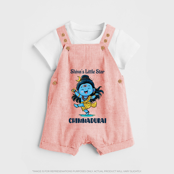 Shiva’s Little Star Kids Dungaree – Festive Special Edition - PEACH - 0 - 5 Months Old (Chest 18")