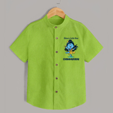 Shiva’s Little Star Kids Shirt – Festive Special Edition - LIME GREEN - 0 - 6 Months Old (Chest 23")
