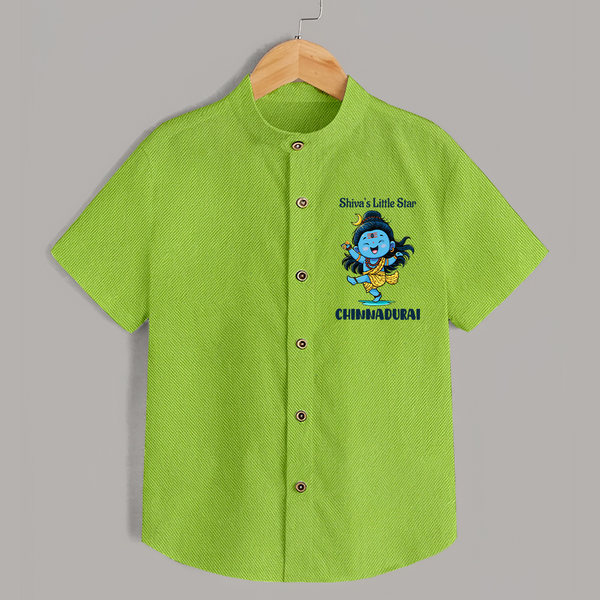 Shiva’s Little Star Kids Shirt – Festive Special Edition - LIME GREEN - 0 - 6 Months Old (Chest 23")