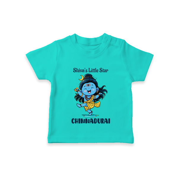 Shiva’s Little Star Kids T-Shirt – Festive Special Edition - TEAL - 0-5 Months Old (Chest 17")