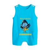 Shiva’s Little Star Kids Romper Suit – Festive Special Edition - SKY BLUE - 0 - 5 Months Old (Chest 18")