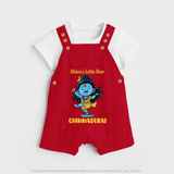 Shiva’s Little Star Kids Dungaree – Festive Special Edition - RED - 0 - 5 Months Old (Chest 18")