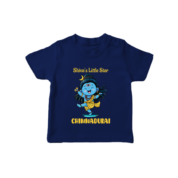 Shiva’s Little Star Kids T-Shirt – Festive Special Edition - NAVY BLUE - 0-5 Months Old (Chest 17")