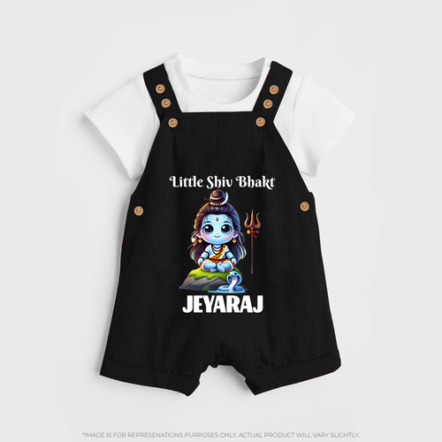 Little Shiv Bhakt Kids Dungaree – Personalized Devotional Wear