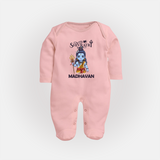 Maha Shivratri Kids Fullbody Suit – Shiva Festival Special - BABY PINK - New Born (Chest 7.5")