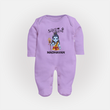 Maha Shivratri Kids Fullbody Suit – Shiva Festival Special - LILAC - New Born (Chest 7.5")