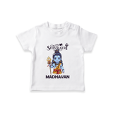 Maha Shivratri Kids T-Shirt – Shiva Festival Special - WHITE - 0-5 Months Old (Chest 17")