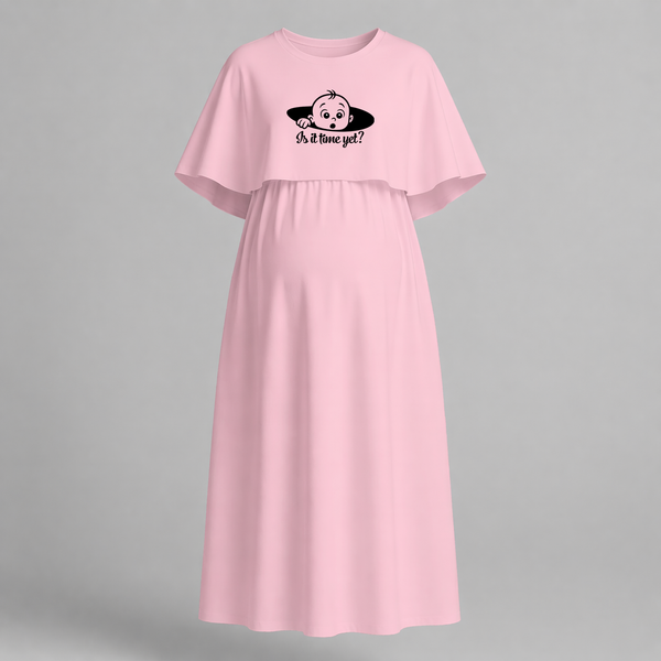 Is It Time Yet? Cute Pregnancy Feeding Maxi Dress