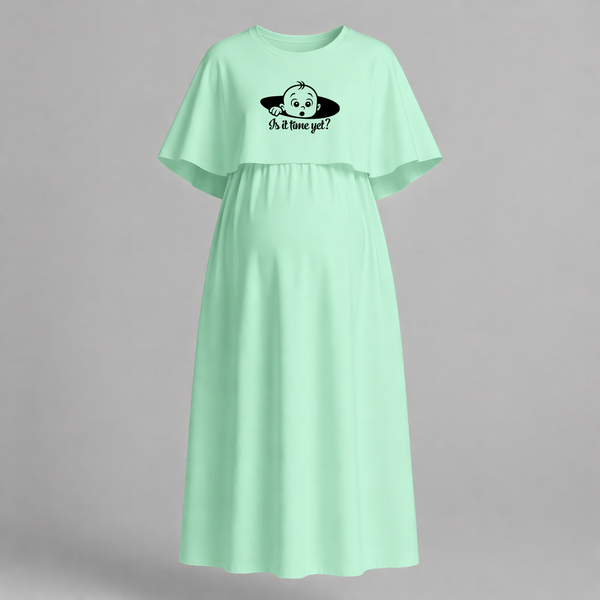 Is It Time Yet? Cute Pregnancy Feeding Maxi Dress