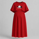 Is It Time Yet? Cute Pregnancy Feeding Maxi Dress