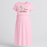 Baby Loading Printed Feeding-Friendly Maternity Maxi