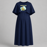Mamacado Cute Printed Pregnancy Maxi Dress