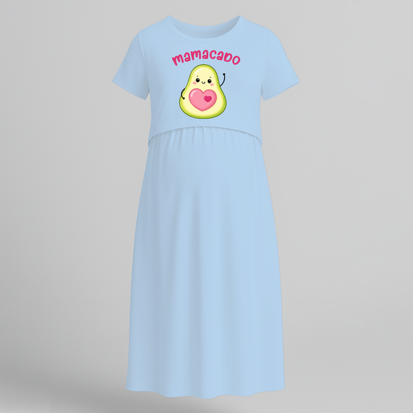 Mamacado Avocado Theme Feeding Maternity Maxi - BABY BLUE - Extra Small (Chest 32")