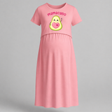 Mamacado Avocado Theme Feeding Maternity Maxi - PEACH - Extra Small (Chest 32")