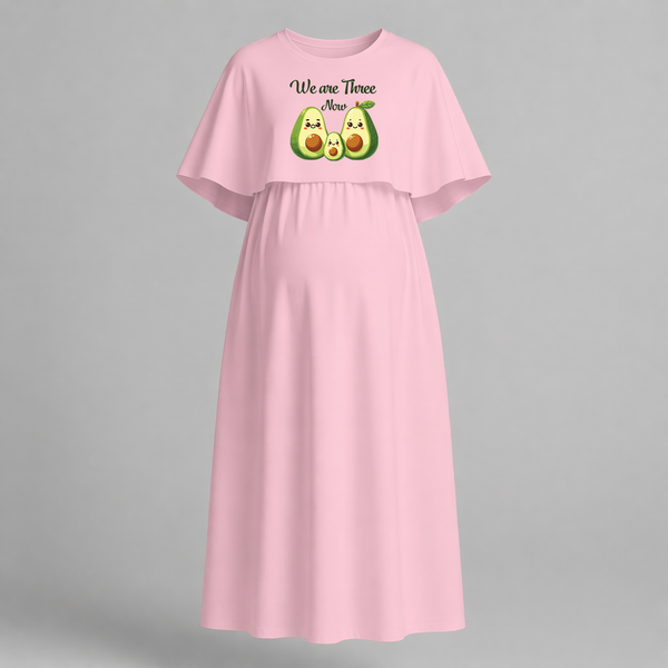 We Are Three Now Avocado Family Maternity Maxi