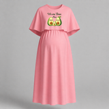We Are Three Now Avocado Family Maternity Maxi