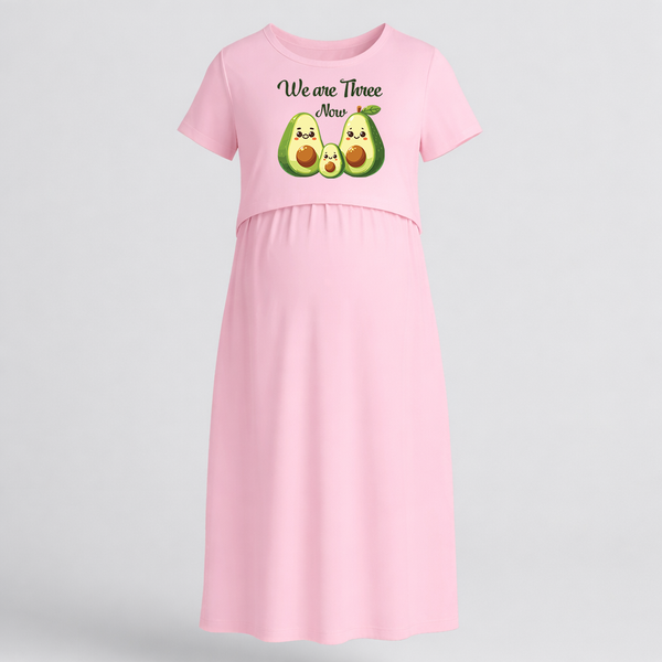 We Are Three Now Avocado Family Maternity Maxi