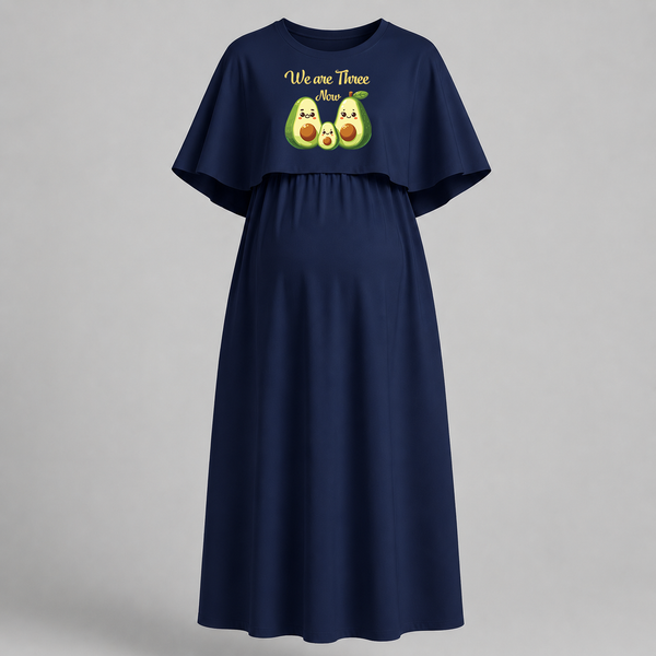 We Are Three Now Avocado Family Maternity Maxi